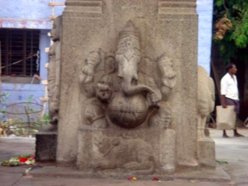 Vighneswara idol at Sangameswarar Temple, Bharani