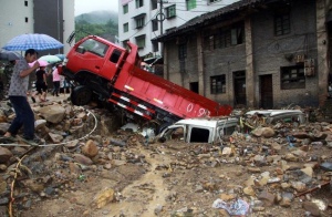 flood damage, China